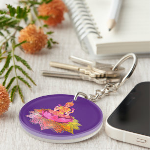 Porte-clés Happy Diwali - Deepalavi Lakshmi Goddess 4