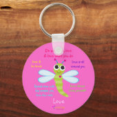 Porte-clés Happy Dragonfly "Love" Porte - clé (Recto)