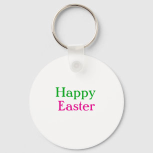 Porte-clés Happy easter boho vert rose enfants ajouter nom ti