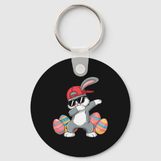 Porte-clés Happy Easter Bruh Bunny Dab Rabbit Dance Boys Kids