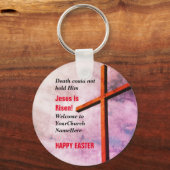 Porte-clés HAPPY EASTER | Jésus est ressuscité (Recto)