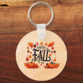 Porte-clés Happy Fall Y'all classique (Recto)