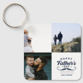 Porte-clés Happy Father’s Day Mustache Tribute Design (Recto)