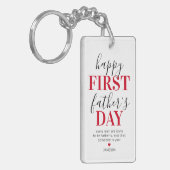 Porte-clés Happy First Fête des pères Photo Collage (Devant gauche)