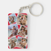 Porte-clés Happy First Fête des pères Photo Collage (Dos)