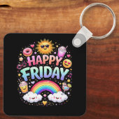 Porte-clés Happy Friday (Verso)