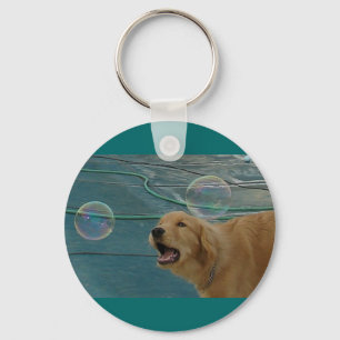 Porte-clés Happy Golden Retriever