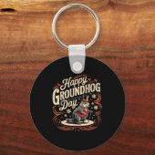 Porte-clés Happy Groundhog Day Ground Hog Animal Costume Men  (Recto)