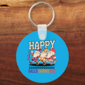 Porte-clés Happy Hallothanksmas Holiday Gnomes Design (Recto)