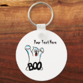 Porte-clés Happy Halloween - Attention, attention au fantôme (Recto)