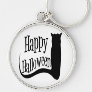 PORTE-CLÉS "HAPPY HALLOWEEN" BLACK CAT