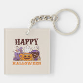 Porte-clés Happy Halloween café brasse (Dos)