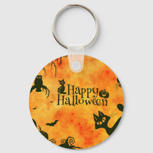 Porte-clés happy halloween cat