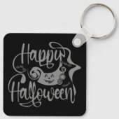 Porte-clés Happy Halloween chauves-souris Jack-o'-lantern (Dos)