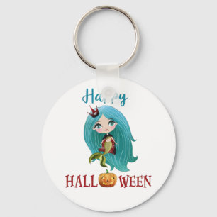Porte-clés Happy Halloween Sirène effrayante porte