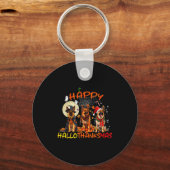 Porte-clés Happy Halloween Thanksgiving Christmas German Shep (Recto)