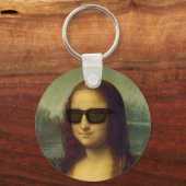 Porte-clés Happy Hipster Mona Lisa Shades Leonardo da Vinci (Recto)
