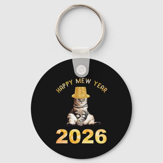Porte-clés Happy Mew Year 2026 (Recto)
