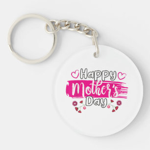 Porte-clés Happy Mother's Day 2025 Tshirt pour Femmes Maman G