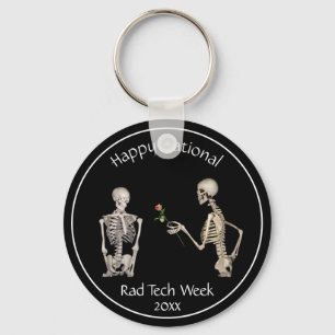 Porte-clés Happy National Rad Tech Week et Skeletons Keychai