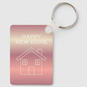 Porte-clés Happy New Home Card - Pink Gradient  (Verso)