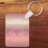 Porte-clés Happy New Home Card - Pink Gradient  (Verso)