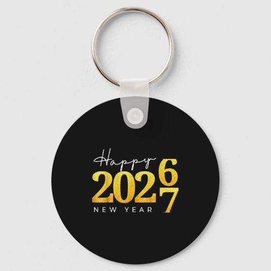 Porte-clés Happy New Year 2026 Funny 67 New Year Countdown Si (Recto)