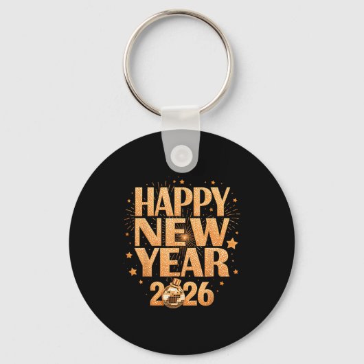 Porte-clés Happy New Year 2026 New Years Eve Party Countdown  (Recto)
