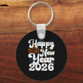 Porte-clés Happy New Year 2026 Nye Fireworks Cool New Years E (Recto)