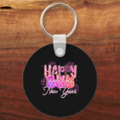 Porte-clés Happy New Year 2026 Preppy New Years Nk Coquette B (Recto)