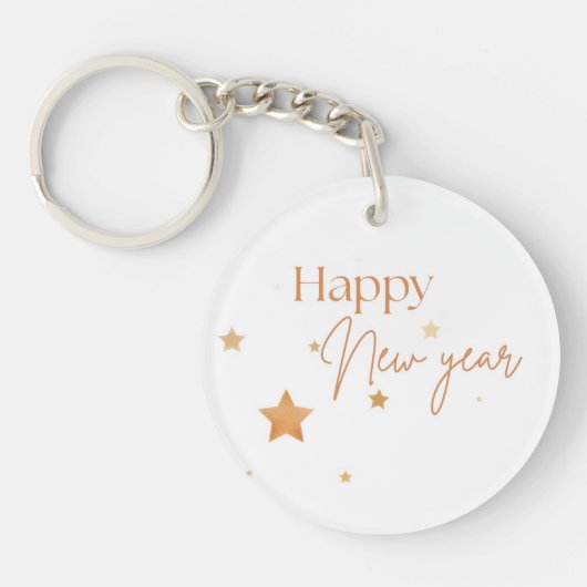 Porte-clés Happy New Year Quote Keychain (Devant)