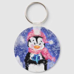 Porte-clés Happy Penguin - Christmas