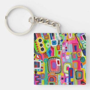 Porte-clés Happy Place Porte - clé acrylique