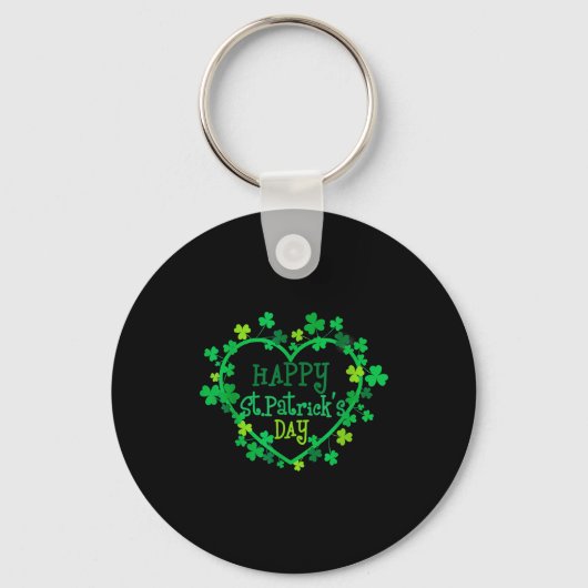 Porte-clés Happy St. Patrick's Day Funny Saint Patrick Irish (Recto)