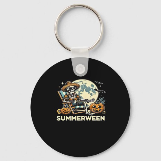 Porte-clés Happy Summerween Skeleton Drink été Halloween F (Recto)
