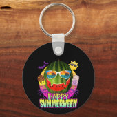Porte-clés Happy Summerween Watermelon Jack-o'-lantern été (Recto)