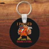 Porte-clés Happy Thanksgiving Gaming Fall Turkey Gamer Boys K (Recto)