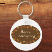 Porte-clés Happy Thanksgiving Message (Recto)