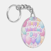 Porte-clés Happy Valentine’s Day Keychain | Romantic Love Key (Devant gauche)