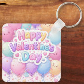 Porte-clés Happy Valentine’s Day Keychain | Romantic Love Key (Verso)