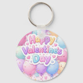 Porte-clés Happy Valentine’s Day Keychain | Romantic Love Key (Verso)