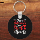 Porte-clés Happy Valentine's Day Sweet Hearts Couples Valenti (Recto)