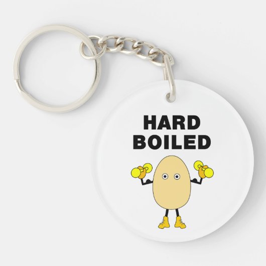 Porte-clés Hard Boiled Egghead Text (Devant)
