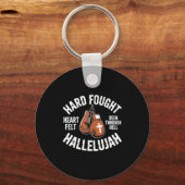 Porte-clés Hard Fought Hallelujah Boxing Gloves Christian Box (Recto)