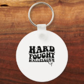 Porte-clés Hard Fought Hallelujah Cross Heart Sparkle Art (Recto)