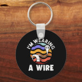 Porte-clés Hard Of Hearing Fun ASL Hearing Impaired I'm Weari (Verso)