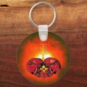 Porte-clés Hardcore de golf sur disque (Recto)