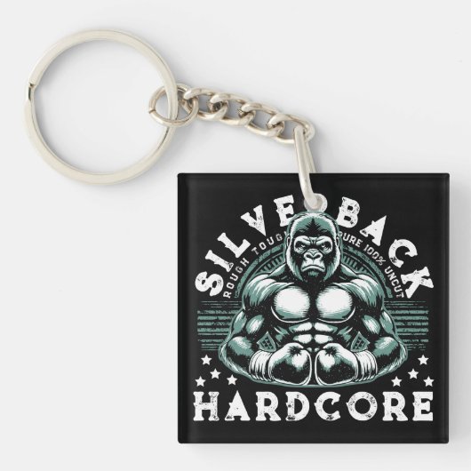 PORTE-CLÉS HARDCORE SILVERBACK GORILLA (Devant)