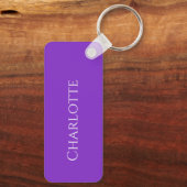 Porte-clés Harlequin Jester Purple Checkered Pattern (Verso)