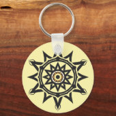 Porte-clés Harmonie éternelle Mandala — Géométrie divine en o (Verso)